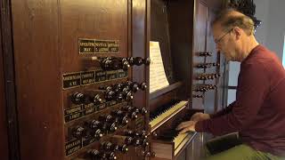 Tablature Lublin  Polish dance  Willem van Twillert  Lohmanorgan  Farmsum NL [upl. by Ihtac]