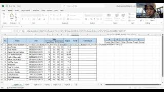 Micorsoft Excel  Tabell Data Nilai Praktikum Pengantar Teknologi Informasi [upl. by Nitsua561]