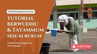 Tutorial Berwudhu dan Tayammum Bagi Wanita berwudhu wudhu tayammum belajar tutorial muslimah [upl. by Enellij]