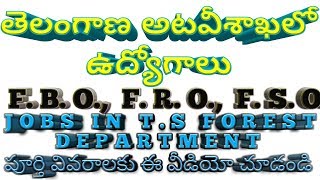 TELANGANA FOREST BEAT OFFICERS SECTION OFFICERS RANGE OFFICERS NOTIFICATION 2017 VIDEO [upl. by Franni]