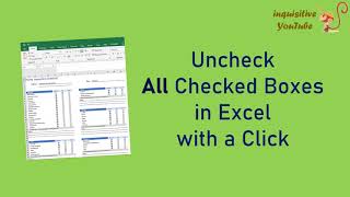 Uncheck Checked Box in Excel with a Click [upl. by Wenonah940]