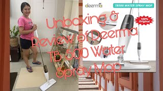 Affordable Deerma TB500 Spray Mop  Unboxing and review [upl. by Ativoj]