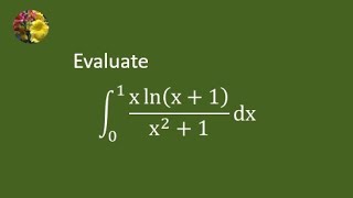 Solving logarithmic integral using Feynmans famous technique [upl. by Graig]