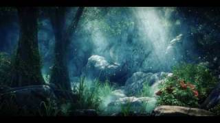 Forest animation HD Cryengine realtime Bokeh dof [upl. by Pesvoh]