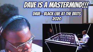 THIS ONE FELT DIFFERENT Dave  Black Live at The BRITs 2020 REACTION [upl. by Cosme]