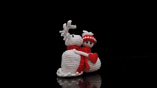 True Love Schneemann und Rentier HÄKELN CROCHET [upl. by Cortney]