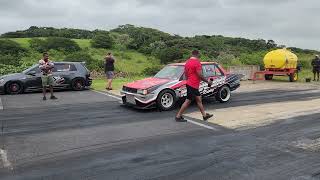 Turbo vs Aspirated dragracing southafrica toyota datsun opelpower [upl. by Rramo]