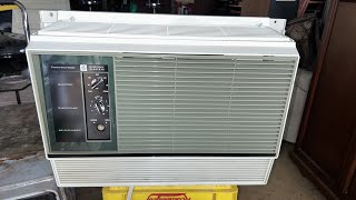 1960’s General Electric GE Fashionette 6000 BTU Air Conditioner Avocado Green Variation [upl. by Mic]