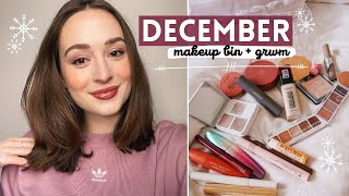 December Makeup Bin  GRWM  Shop My Stash ❄️ [upl. by Christianson]