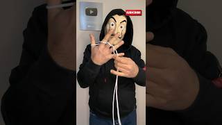 Simple rope trick tutorial 🎩🪄 tricks magic trending viral trend viralvideo ytshorts [upl. by Noscire]