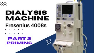 Dialysis Machine  Fresenius 4008S  Dialysis Priming Procedure amp Tubing connection [upl. by Munafo711]