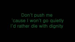 Bullet for my Valentine  Dignity lyricsHD [upl. by Nylyoj]