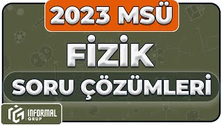 2023 MSÜ Fizik Soruları ve Çözümleri  Ayrıntılı Çözüm [upl. by Enirehtac]