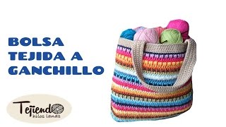 Bolsa tejida a ganchillo  1 de 2 [upl. by Wohlert]