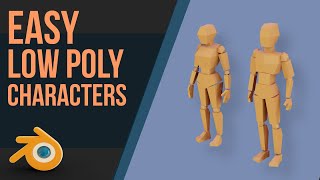 Create a Low Poly Person  Blender 28  Beginners amp Intermediate [upl. by Jody452]