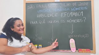 Como ministrar uma aula com a habilidade EF01MA01 da BNCC [upl. by Annaek]