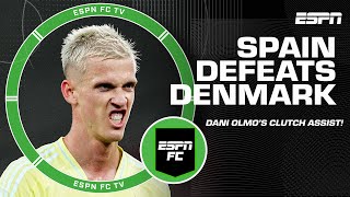 Dani Olmo is playing at the HIGHEST LEVEL 😤 Ale Moreno on his performance vs Denmark 🔥  ESPN FC [upl. by Highams]