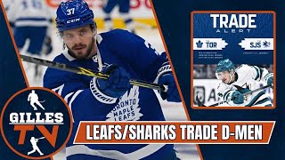 Toronto Maple Leafs amp San Jose Sharks Complete Trade NHL Trade Breakdown [upl. by Sarkaria]