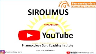 Sirolimus Renal safe immunosuppressant drug [upl. by Bravin52]