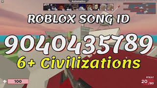 6 Civilizations Roblox Song IDsCodes [upl. by Haonam691]