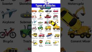 Vehicles name for kids  Learn Vehicles Name with Video  Vehicles Name in English  Kids Video [upl. by Bocaj404]