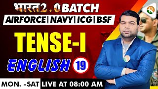 Tense1  English for Airforce Navy ICG  Airforce English Classes 2024  Airforce 2024 [upl. by Arquit]