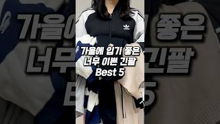 가을에 입기 좋은 너무 이쁜 긴팔 Best5 아디다스 메종키츠네 미즈노 버버리 나이키 [upl. by Eeroc383]