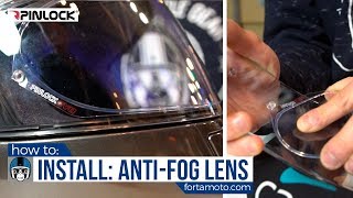 How to install a Pinlock antifog lens  FortaMotocom [upl. by Alidia]