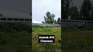 Amtrak Coast Starlight 14 at Chemawa railfanning transit train railroad [upl. by Ruyle]