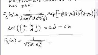 Multivariate Gaussian Random Vectors  Part 1  Definition [upl. by Eemyaj]