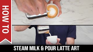 Froth Perfect Milk on Your Espresso Machine Barista Guide [upl. by Yrevi990]