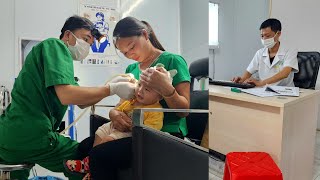 Take your baby to see a doctor and get treatment at an ear nose and throat hospital  Lý Thị An [upl. by Spiers567]