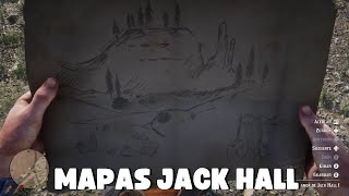 UBICACIONES MAPAS DEL TESORO BANDA JACK HALL RDR2 [upl. by Louth]