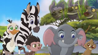 The Lion Guard Pretend Hyena Attack  Follow that Hippo HD Clip [upl. by Pollyanna]