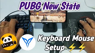 PUBG NEW STATE  how to play with Keyboard and Mouse in Mobile  Flydigi Q1  Panda Mouse Pro [upl. by Celesta]