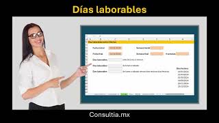 Días laborables en Excel [upl. by Latrice]