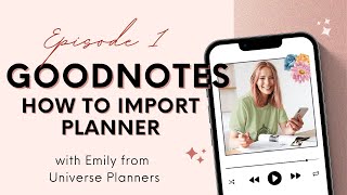 Step 1  How to import Planner on Goodnotes [upl. by Annodahs]