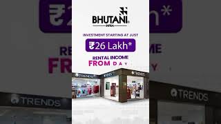 Bhutani city Centre Noida Sector 32 Preleased Shops leased Reliance Trends amp Tata Croma preleased [upl. by Marzi]