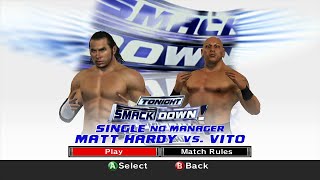 WWE SmackDown VS Raw 2007 Xbox360  Matt Hardy VS Vito 2KmClassic [upl. by Elbam]