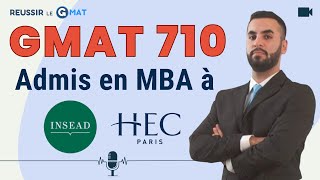 GMAT 710  INSEAD MBA  Scholarship insead [upl. by Odnumyer398]