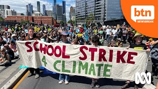 Aussie Students Skip School for Climate Protests [upl. by Barbarese654]