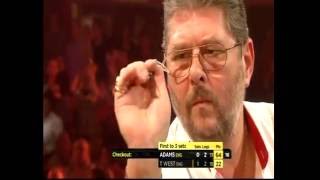 Darts World Championship 2011 Round 1 Adams vs T West [upl. by Eugilegna]