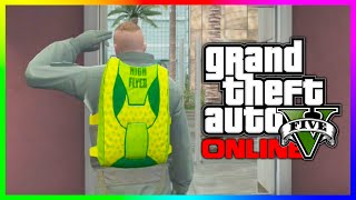 GTA 5 Unlocking The quotHigh Flyerquot Exclusive Parachute in GTA 5 Online GTA V Flight School DLC [upl. by Orimisac]