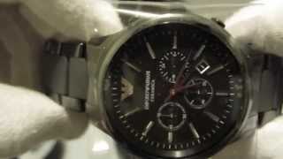 Обзор мужских наручных часов Emporio Armani Ceramica AR1451 [upl. by Leena]