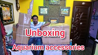 aquarium accessories Unboxing best quality aquarium video unboxing accessories trending diy [upl. by Adnilrev]