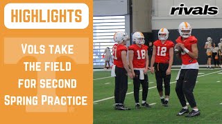 Highlights from Tennessee footballs second spring practice of 2024 [upl. by Aikim]