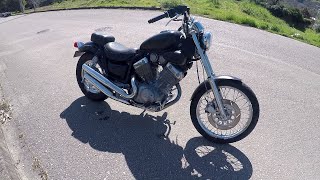 Yamaha Virago 535  Walkaround Sound and Test Ride [upl. by Windham]