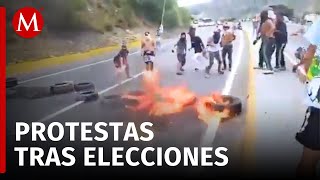 Reelección de Nicolás Maduro desata protestas en Venezuela acusan fraude electoral [upl. by Cavallaro30]