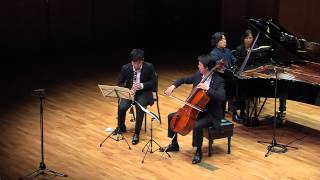 Han Kim plays Brahms Trio in A Minor for Clarinet Cello and Piano Op114 [upl. by Grete]