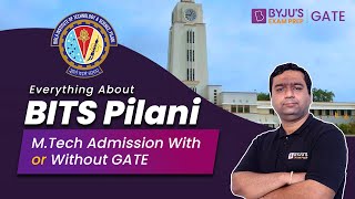 BITS Pilani MtechME HD Admission Process  BITS Pilani Admission With or Without GATE  BYJUS GATE [upl. by Aineles429]